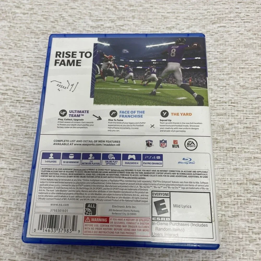 Madden NFL 21 for Playstation 4 by EA Sports CIB Tested and Working